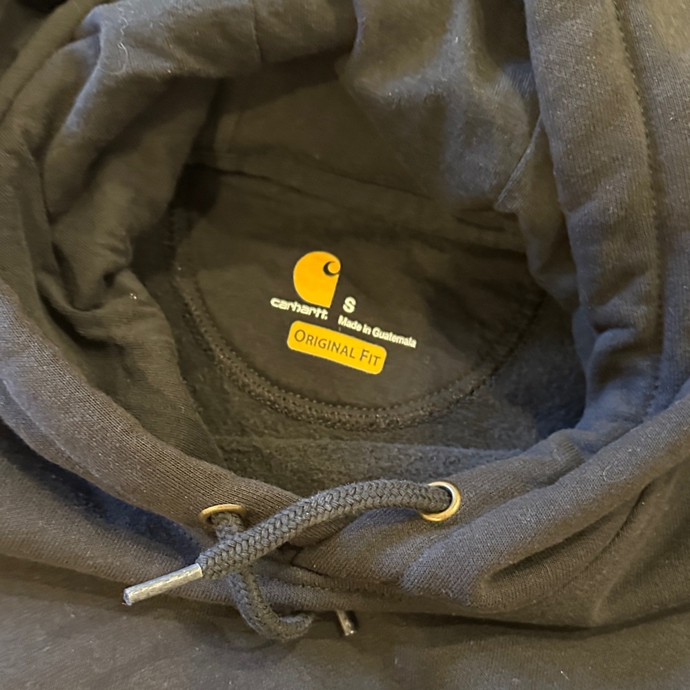 Carhartt Men's S Black Hoodie Sweater - Picture 2 of 5
